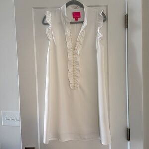 Lilly Pulitzer White Dress with Pink Tag